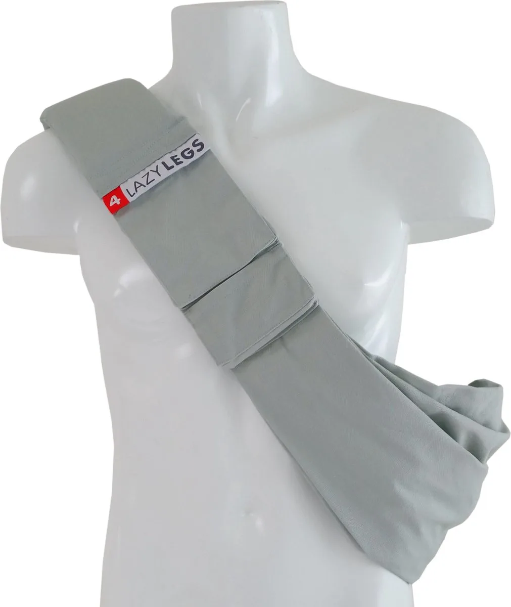 Draagzak - 80 x 30cm - Voor Honden tot 15kg de 4LazyLegs en Gris – photo produit