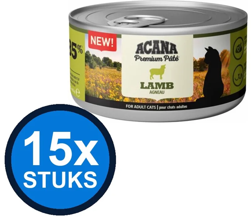 15x Acana - Premium Pate Cat Lamb - Kattenvoer Natvoer - 85 g by Acana – product photo