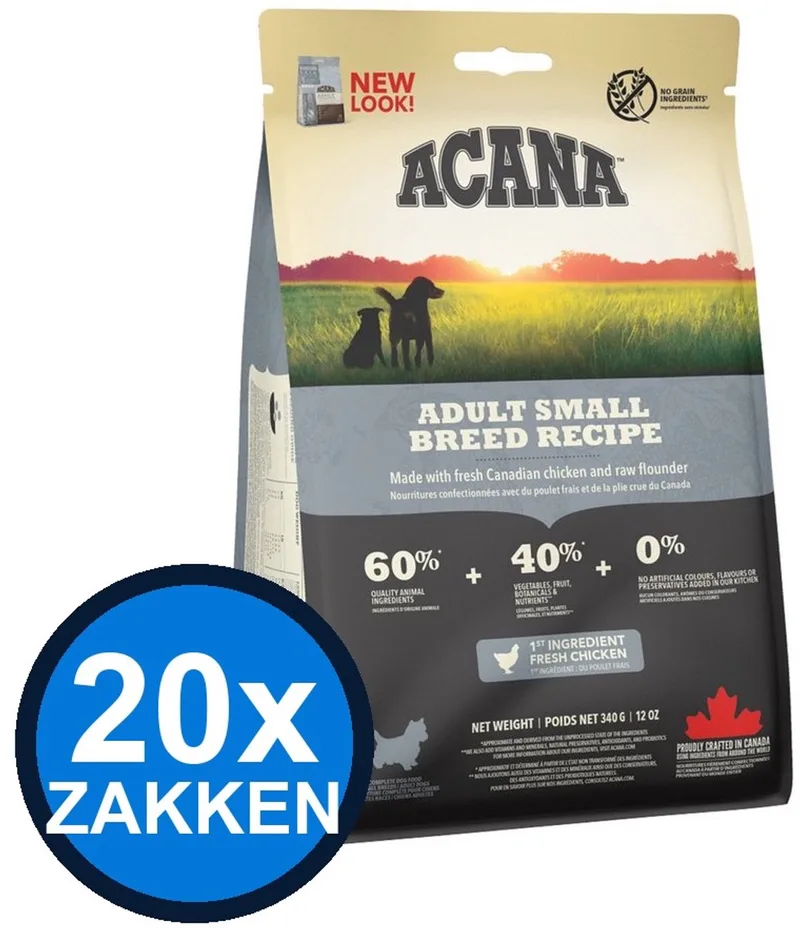 20x Acana - Dog Adult Small Breed - Hondenvoer Droogvoer - 340 g von Acana – Produktfoto