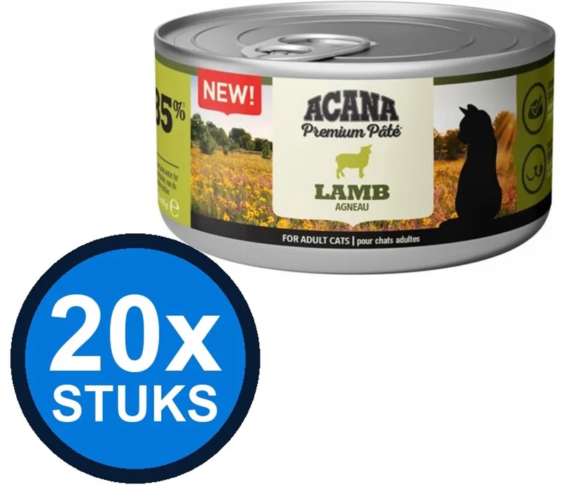 20x Acana - Premium Pate Cat Lamb - Kattenvoer Natvoer - 85 g von Acana – Produktfoto