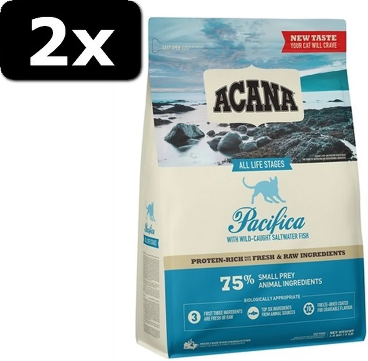 2x ACANA CAT PACIFICA 1,8KG de Acana – photo produit