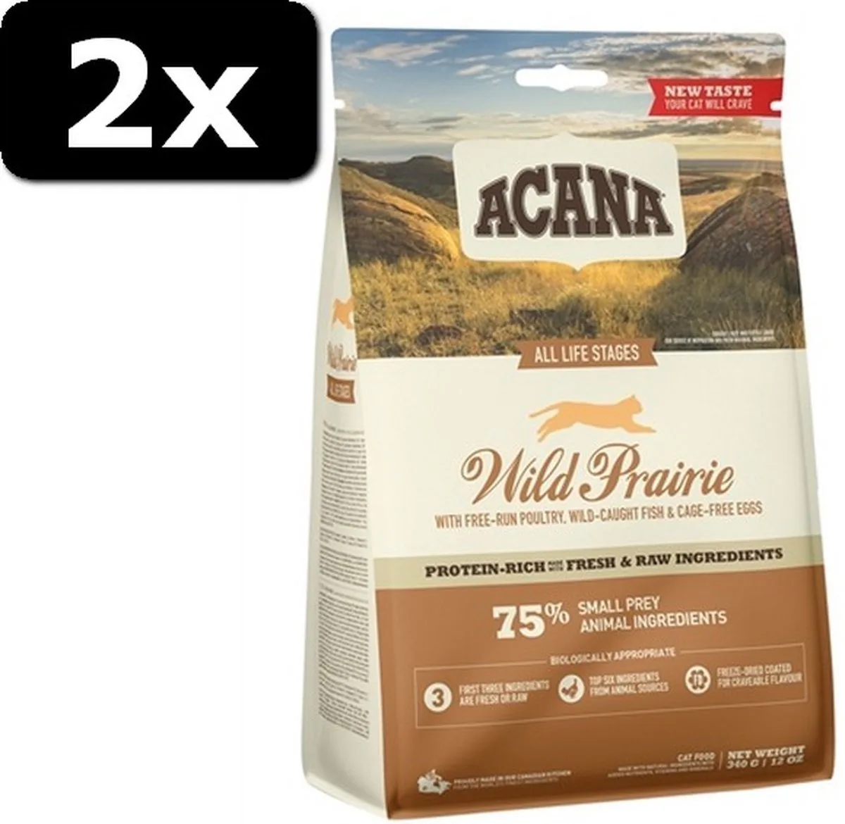 2x ACANA CAT WILD PRAIRIE 340GR de Acana – photo produit