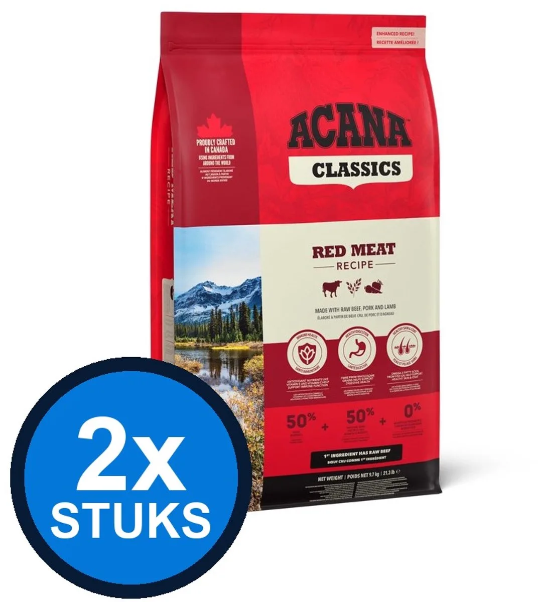 2x Acana - Classics (Old) red meat 9,7kg de Acana – photo produit