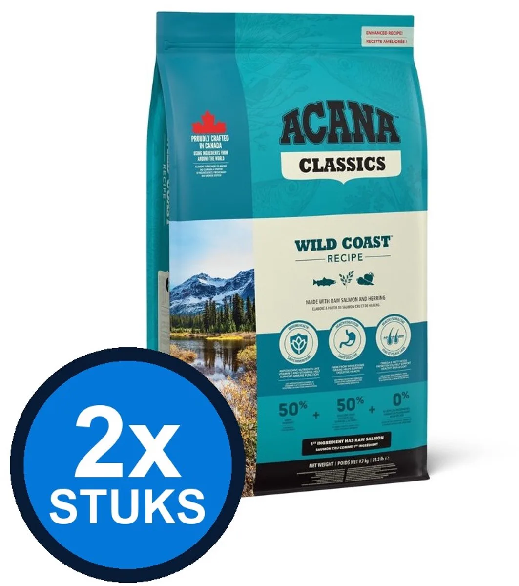 2x Acana - Classics (Old) wild coast 9,7kg de Acana – photo produit