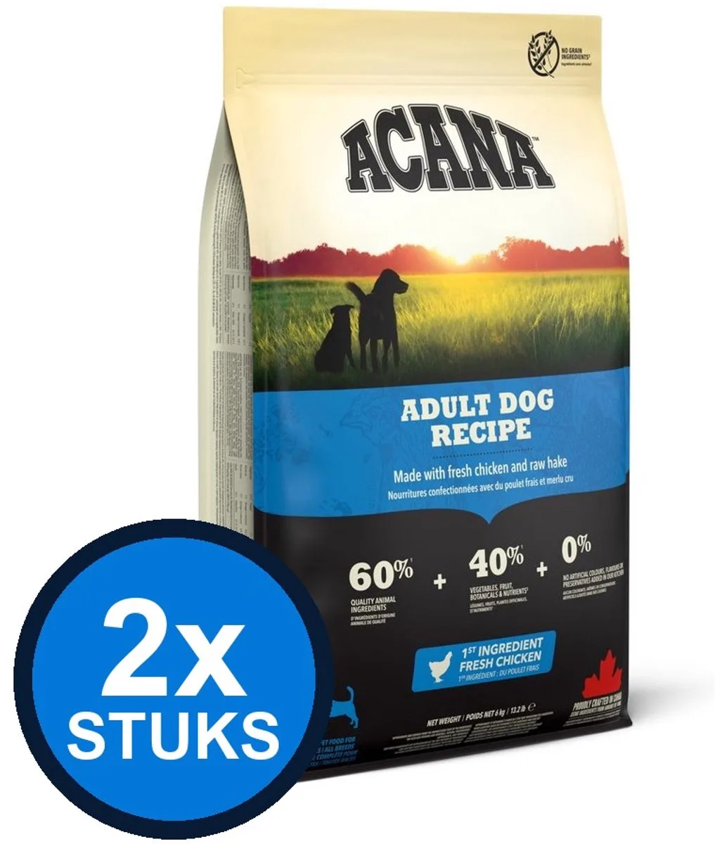 2x Acana - Dog adult 6kg de Acana – photo produit