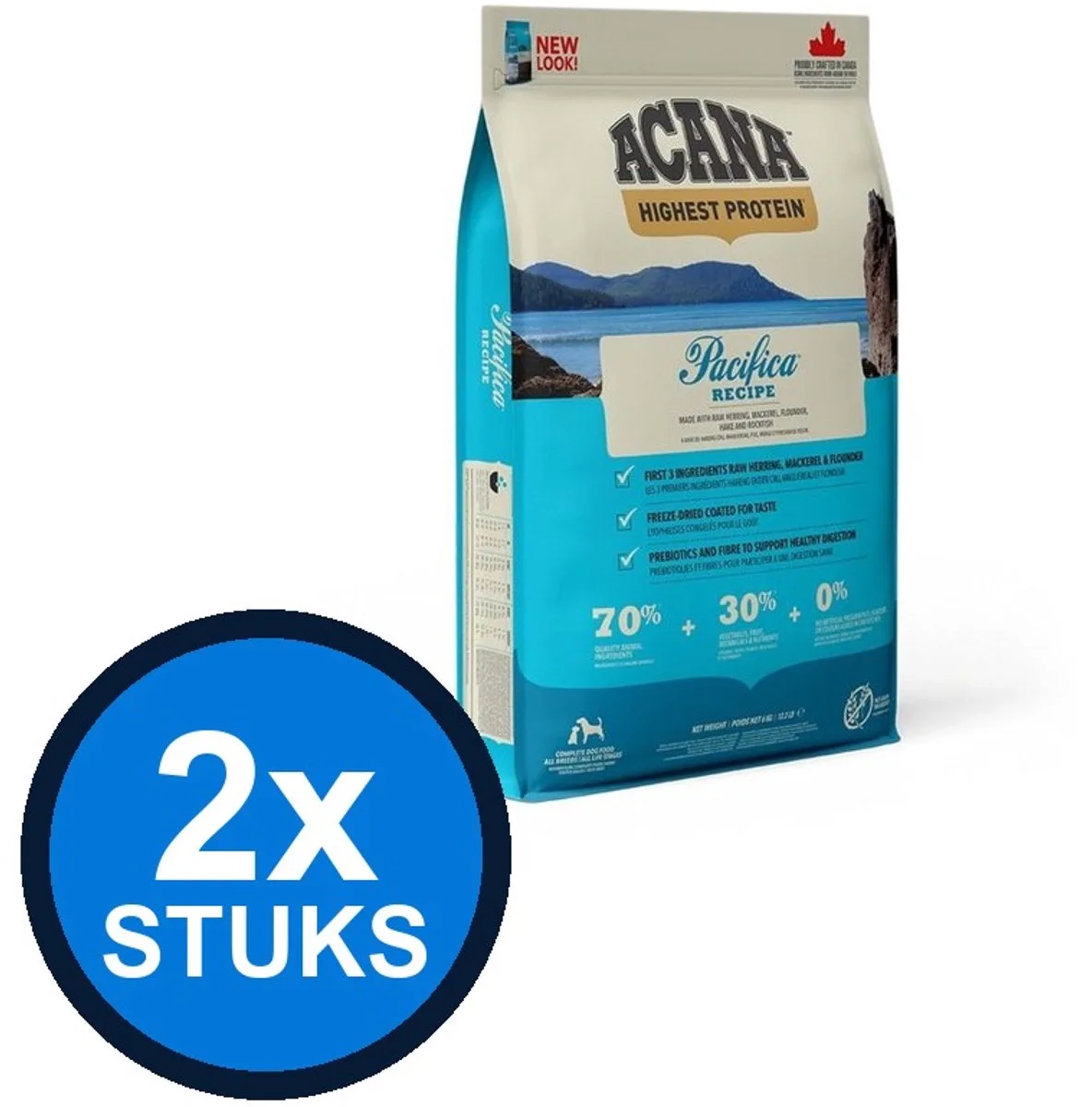 2x Acana - Highest Protein Dog pacifica 6kg de Acana – photo produit