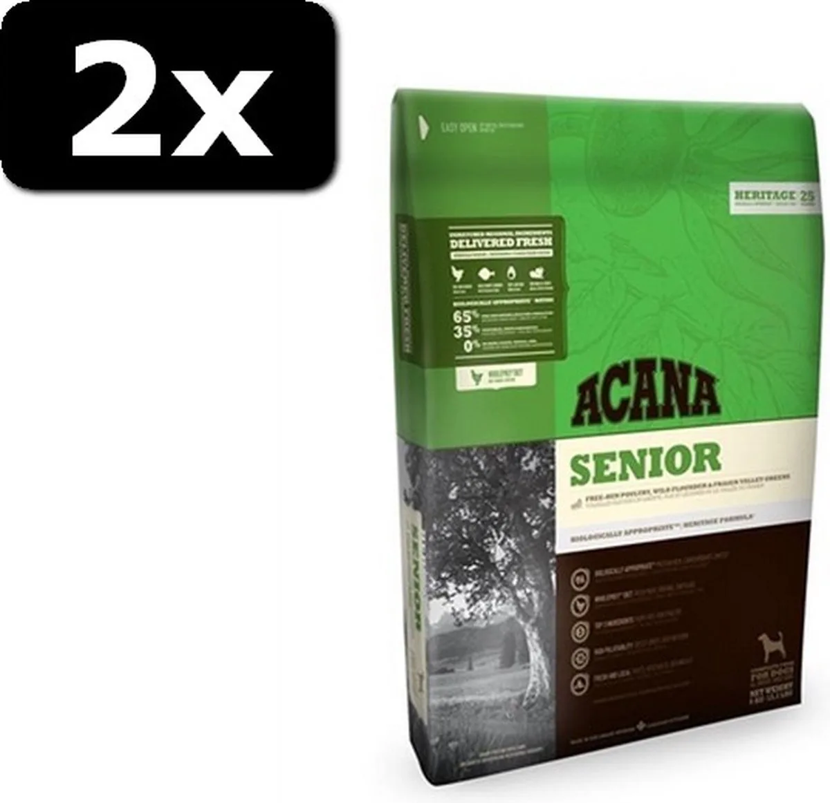 2x ACANA SENIOR DOG 11,4KG de Acana – photo produit