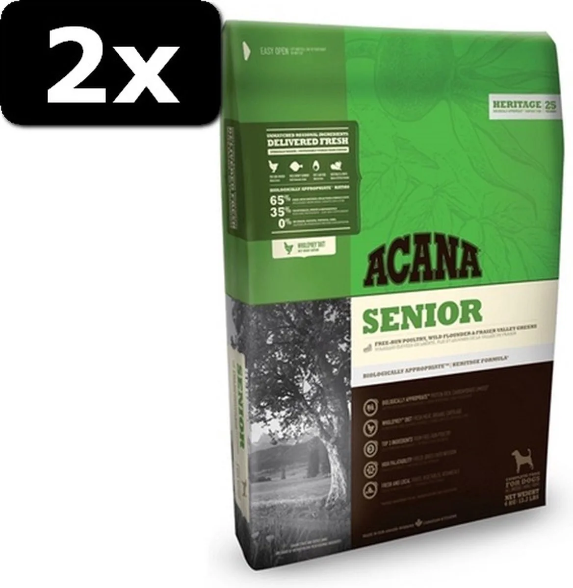 2x ACANA SENIOR DOG 2KG de Acana – photo produit