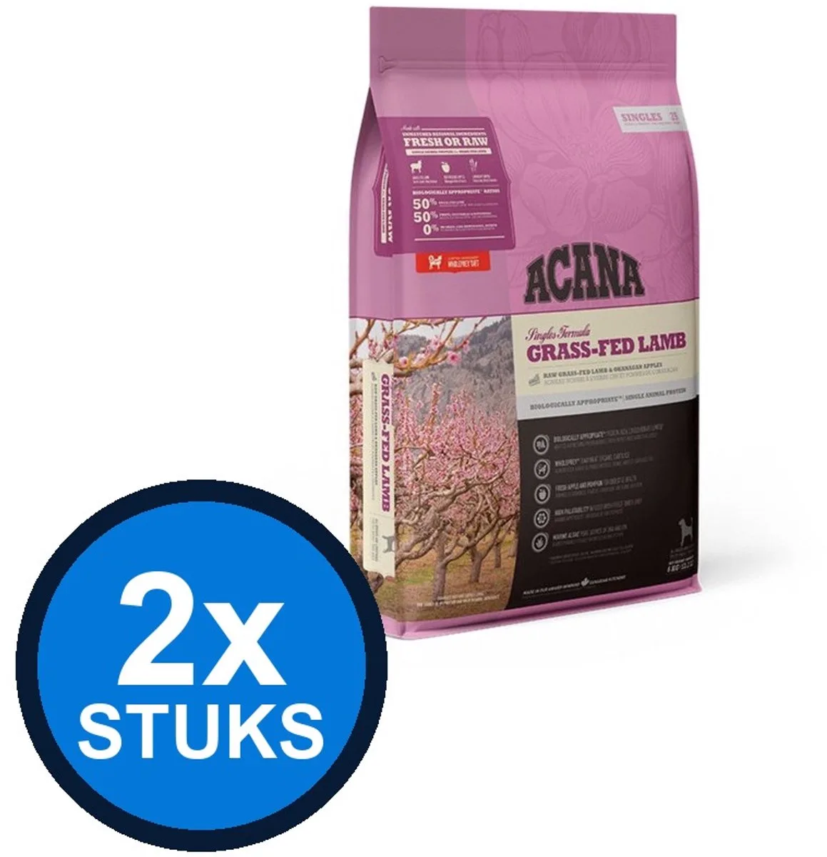 2x Acana - Singles grass-fed lamb 6kg de Acana – photo produit