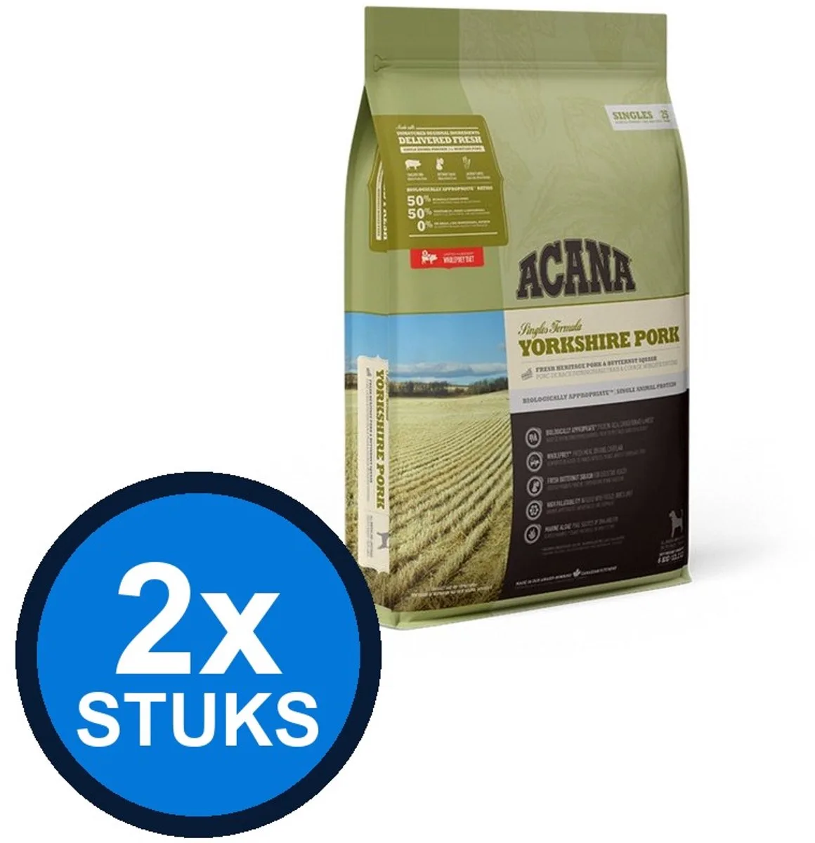 2x Acana - Singles yorkshire pork 6kg de Acana – photo produit