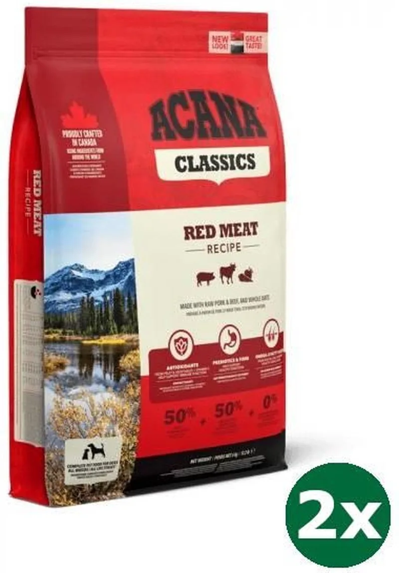 2x11,4 kg Acana classics classic red hondenvoer by Acana – product photo