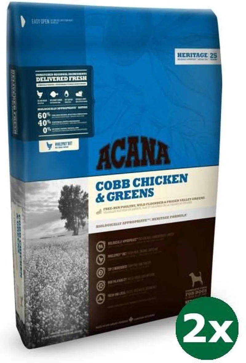 2x11,4 kg Acana dog adult dog hondenvoer de Acana – photo produit