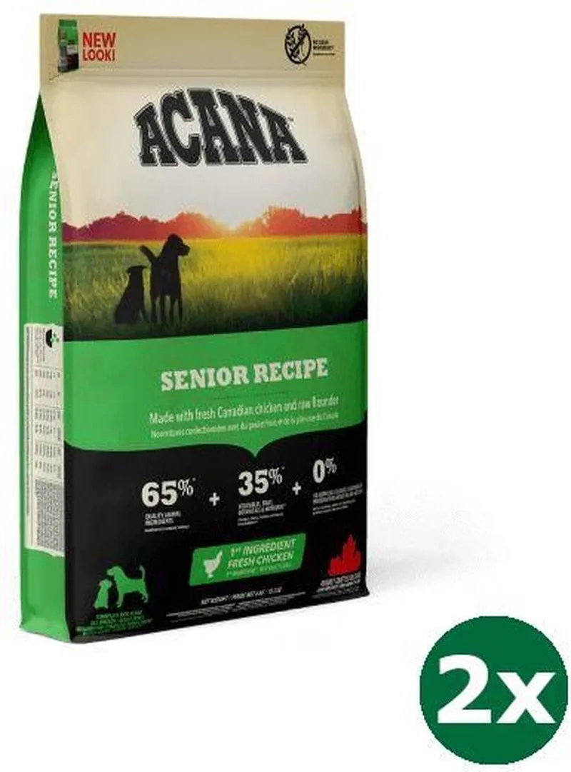 2x11,4 kg Acana dog senior dog hondenvoer von Acana – Produktfoto