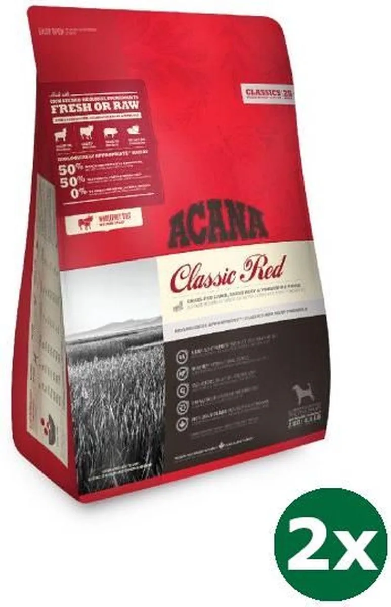 2x2 kg Acana classics classic red hondenvoer by Acana – product photo