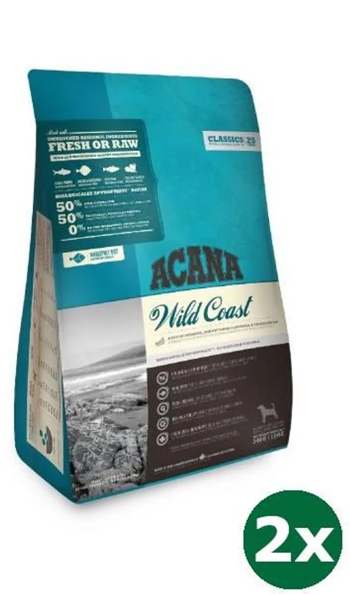 2x2 kg Acana classics wild coast hondenvoer by Acana – product photo