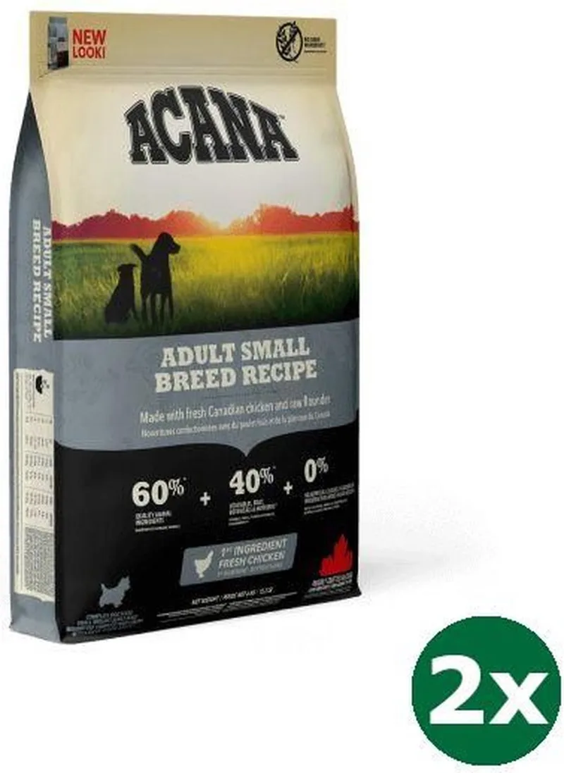 2x340 gr Acana dog adult small breed hondenvoer von Acana – Produktfoto