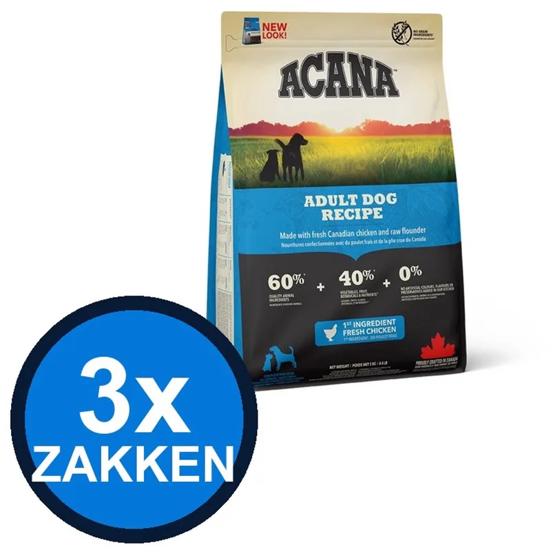 3x Acana - Dog Adult - Hondenvoer Droogvoer - 2 kg von Acana – Produktfoto