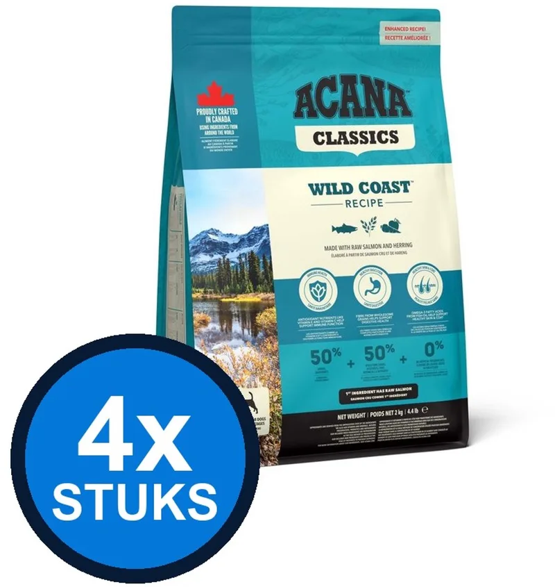 4x Acana - Classics (Old) wild coast 2kg - Hondenvoer - 2 kg by Acana – product photo