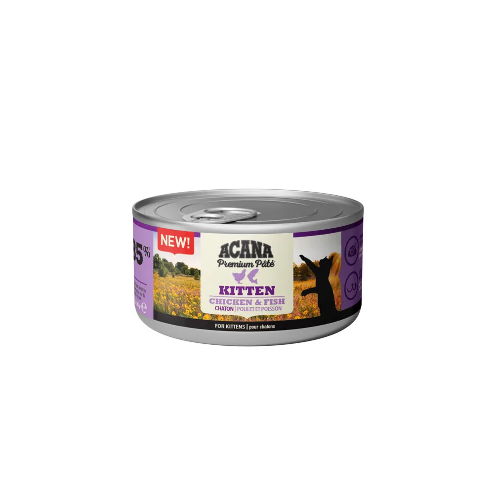 6x Acana Premium Chicken & Fish P?t? nourriture humide pour chatons 85 gr de Acana – photo produit