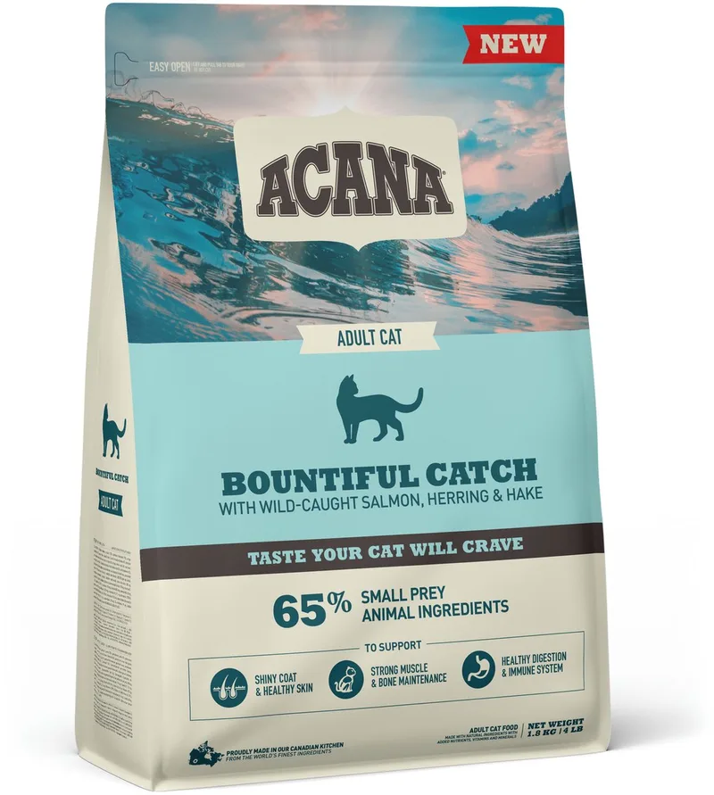 Cat Bountiful Catch Zalm&Haring&Heek - Kattenvoer - 1.8 kg de Acana – photo produit