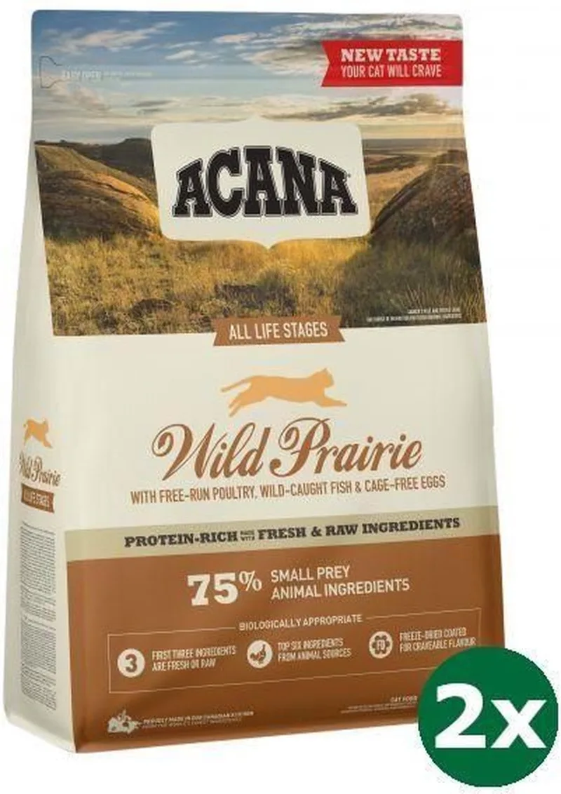 cat wild prairie kattenvoer 2x 1,8 kg von Acana – Produktfoto