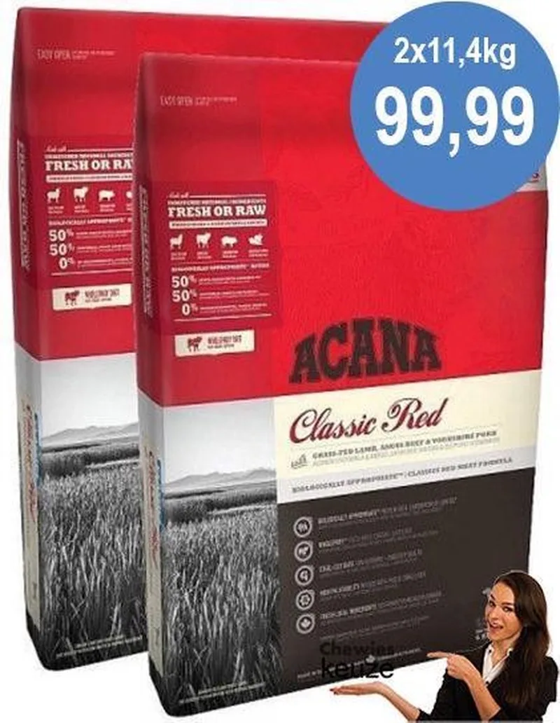 Classics Classic Red hondenvoer 2 x 11,4 kg by Acana – product photo