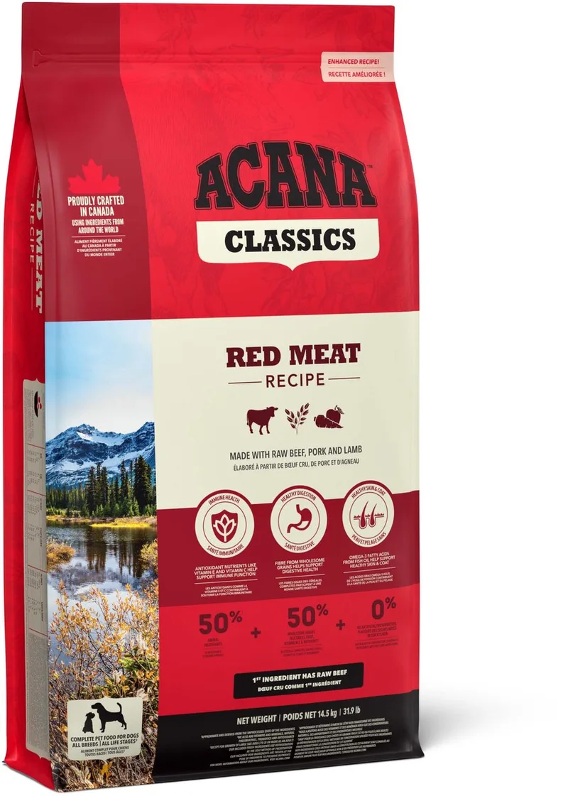 Classics - Classic Red - Hondenvoer Brokken - 14.5 kg de Acana – photo produit