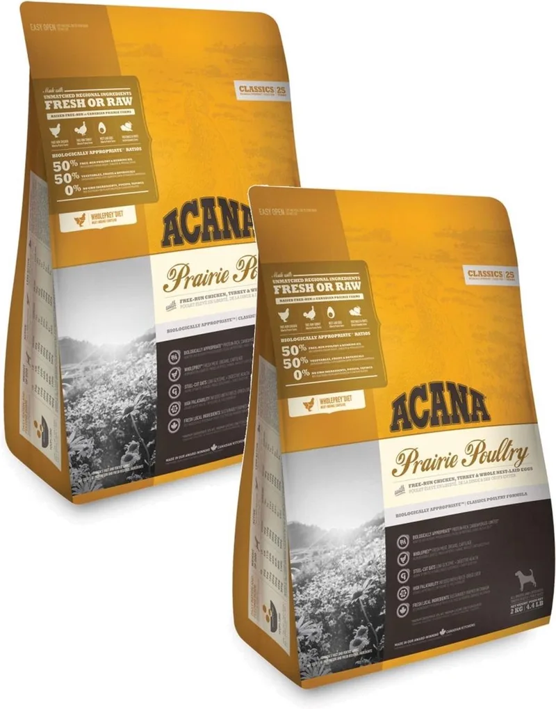 Classics Prairie Poultry - Kip & Kalkoen - Hondenvoer - 2 x 2 kg by Acana – product photo