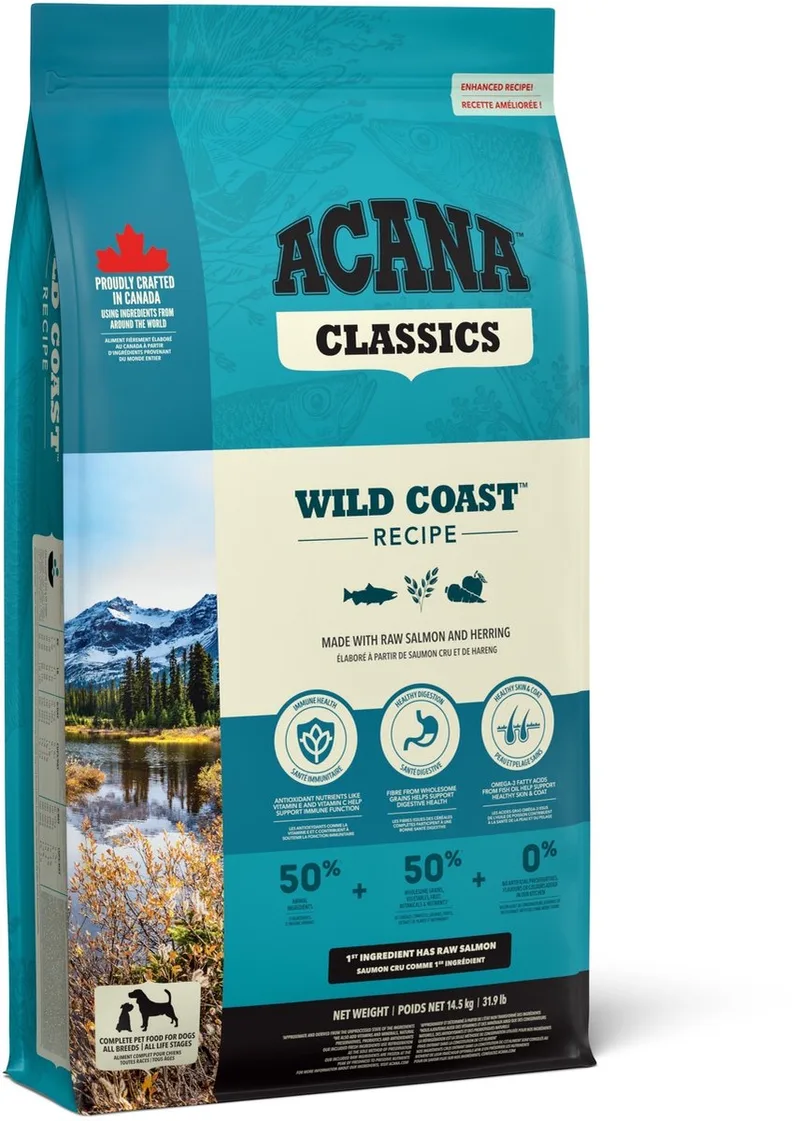 Classics Wild Coast - Hondenvoer Brokken - 14.5 kg by Acana – product photo