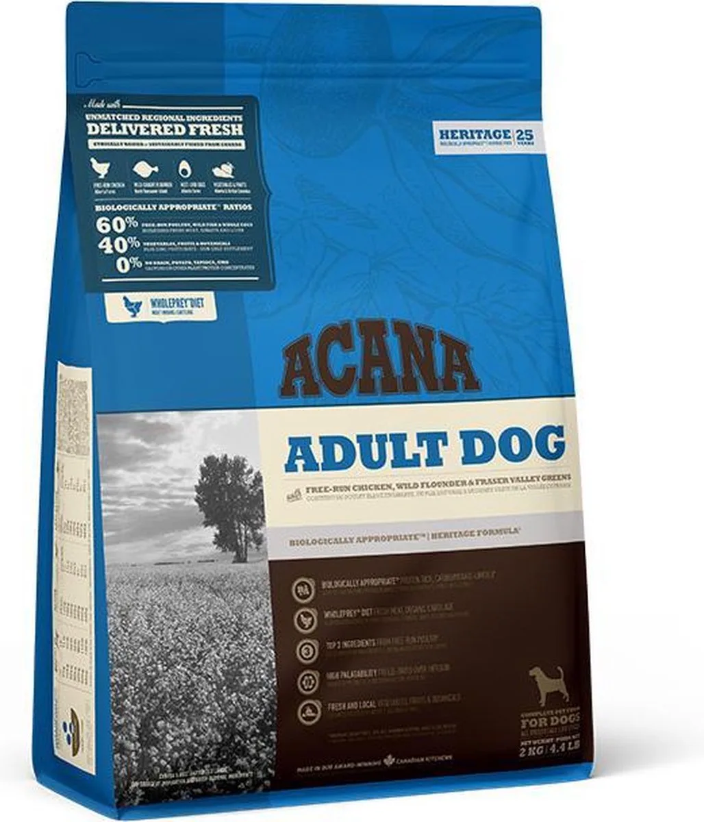 HERITAGE Adult Dog 2 kg. | 2 kilogram van Acana – productfoto