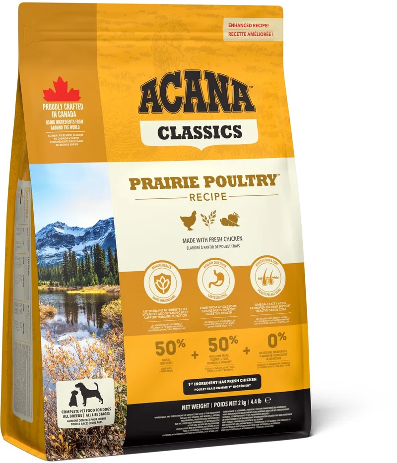 Hondenvoer Acana - Prairie Poultry 2kg - Rijk aan Eiwitten, Hoge Verteerbaarheid by Acana – product photo