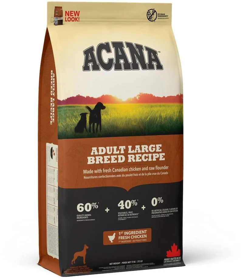 Hondenvoer Adult Large Breed - Grote Brokjes, Graanvrij - 17 kg de Acana – photo produit 1 sur 2