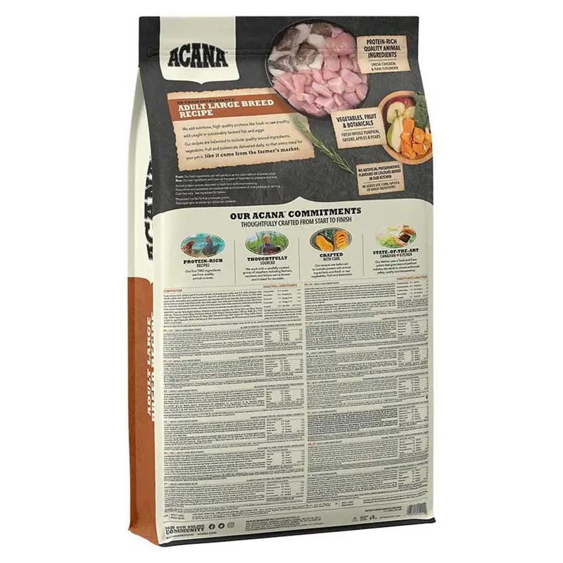 Hondenvoer Adult Large Breed - Grote Brokjes, Graanvrij - 17 kg de Acana – photo produit 2 sur 2