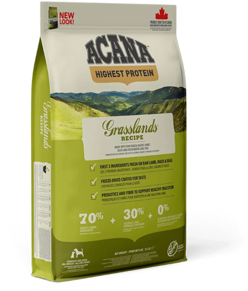 Hondenvoer - Highest Protein - Grasslands - 2 x 2kg by Acana – product photo