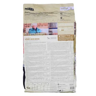 Nourriture Pour Chien Singles Free-run Duck 11.4kg de Acana – photo produit 2 sur 2
