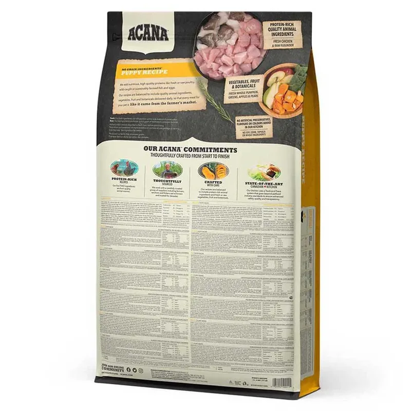 Recette Heritage Pour Chiots Au Poulet Frais 11.4kg de Acana – photo produit 2 sur 2