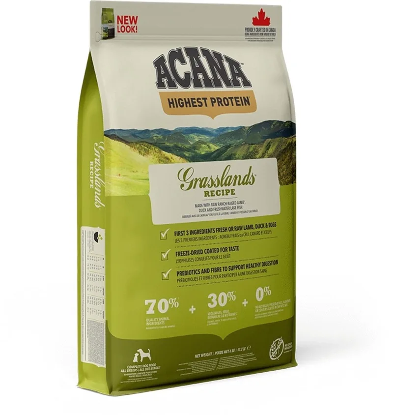 Regionals Grasslands Dog Lam&Eend&Witvis - Hondenvoer - 6 kg von Acana – Produktfoto