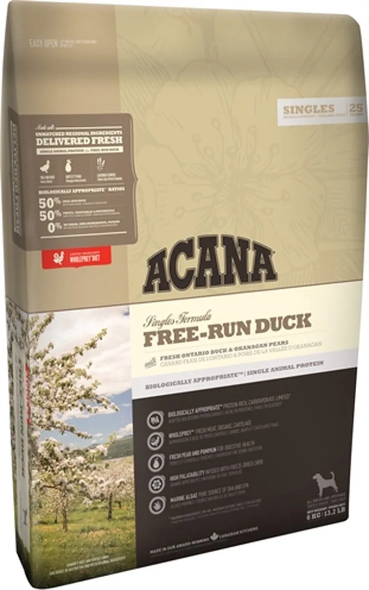 SINGLES FREE-RUN DUCK 2KG van Acana – productfoto