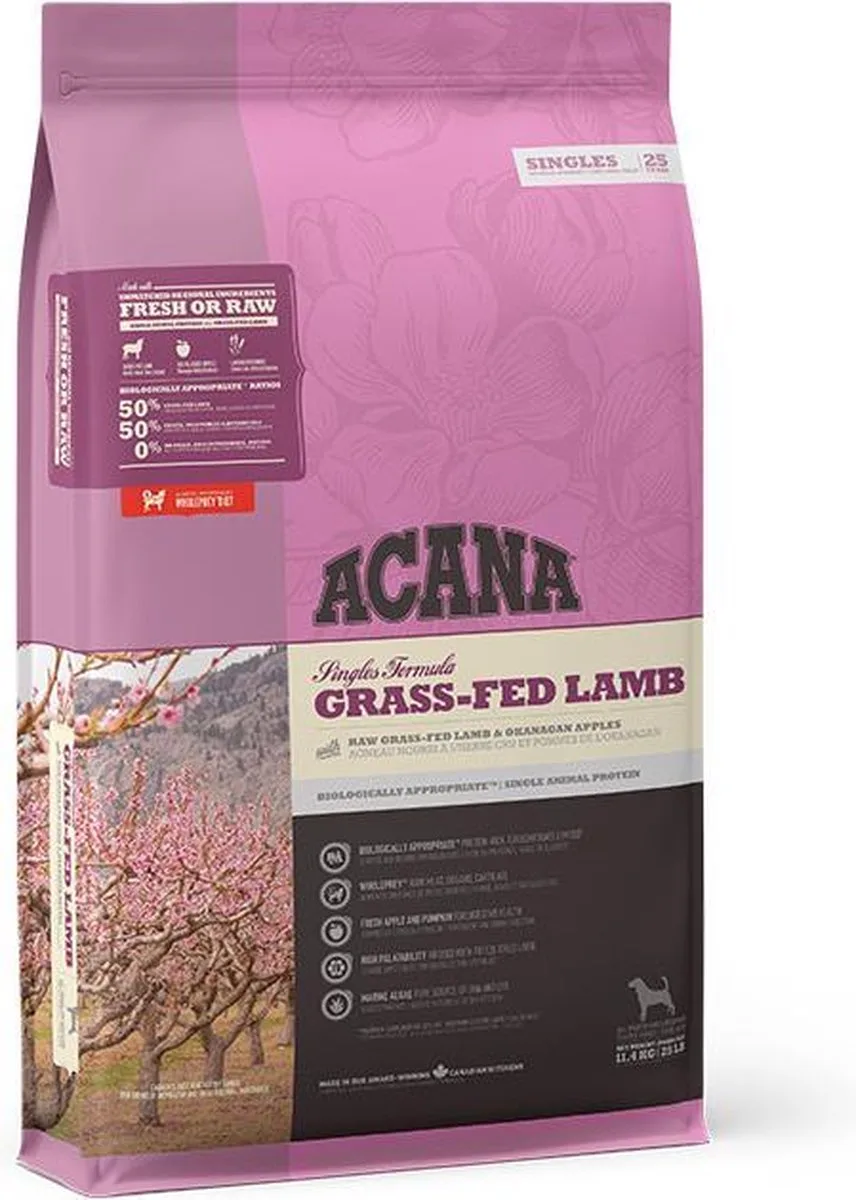 SINGLES Grass-Fed Lamb 11.4 kg. | 11.4 kilogram van Acana – productfoto