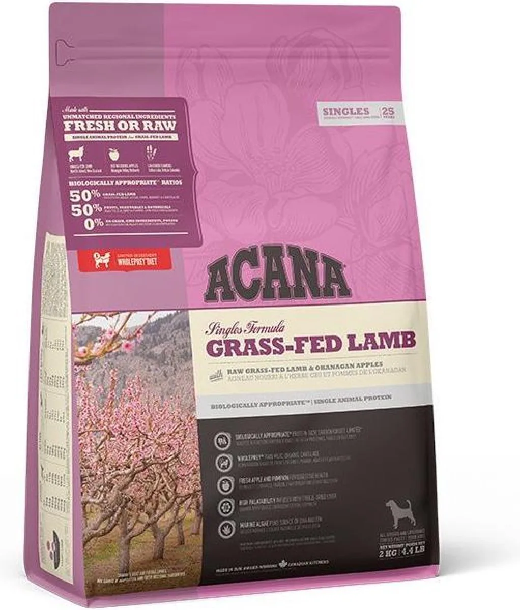 SINGLES Grass-Fed Lamb 2 kg. | 2 kilogram van Acana – productfoto