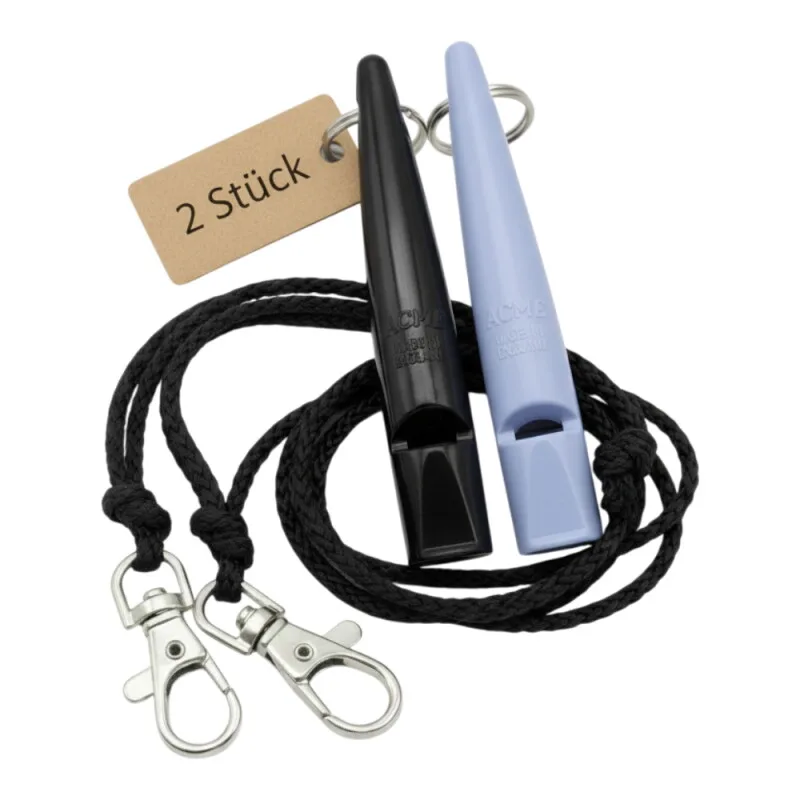 ACME 211.5 Doppelpack Hundepfeife mit Pfeifenband van Acme in Paars, Regular – productfoto