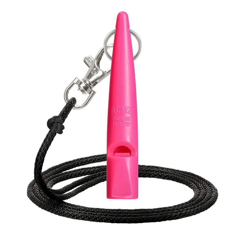 Hundepfeife No. 211.5 mit Pfeifenband von Acme in Neon pink, Regular – Produktfoto