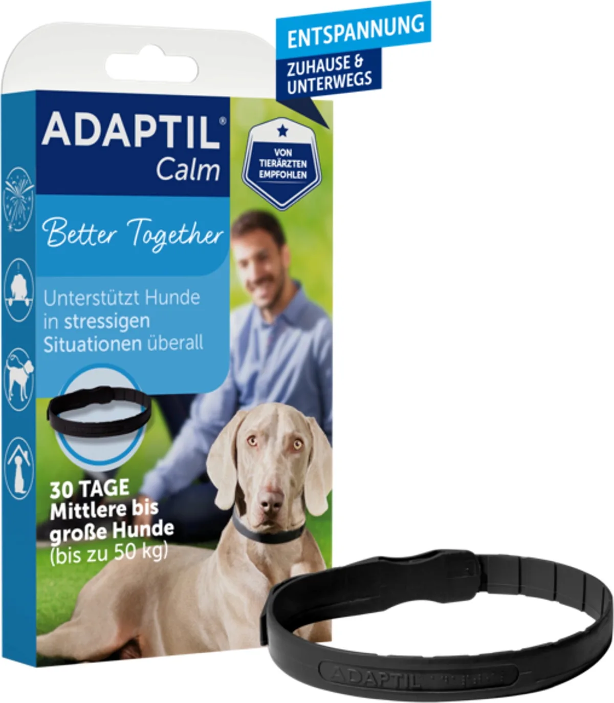 Calm Halsband große Hunde - 1 Stk von Adaptil – Produktfoto