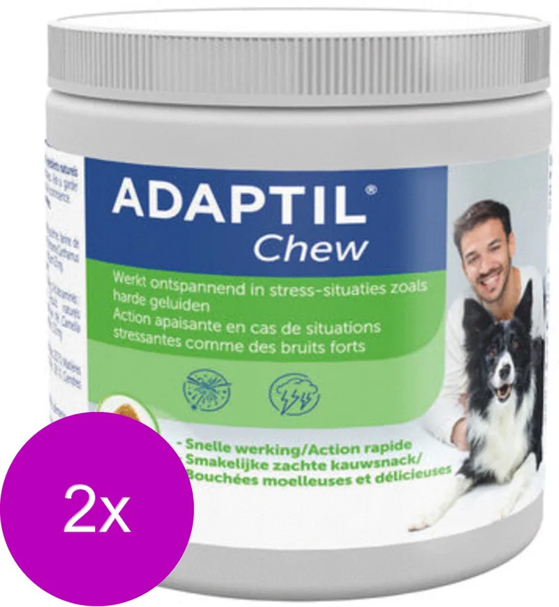 Chews - Kauwsnack - Anti stressmiddel - 2 x 30 stuks by Adaptil – product photo