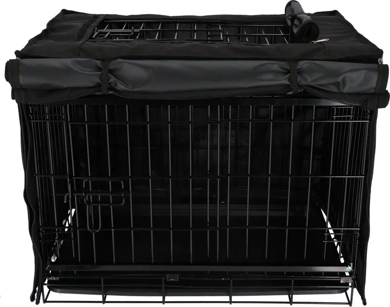 Benchhoes - Hondenbench - 92.5x59.5x64.5 cm de Adori en Noir – photo produit