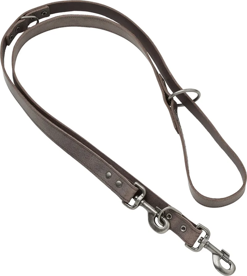 Dresseerlijn Vintage Met Print 200x1.8 cm - Hondenriem by Adori in Brown – product photo
