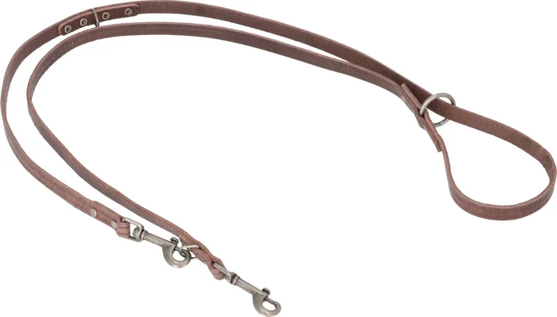 Dresseerlijn Vintage Met Print - Hondenriem - 200x1.2 cm S de Adori en Marron – photo produit