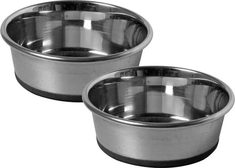 Durapet Bak Non-Slip - Hondenvoerbak - 2 x 13 cm by Adori in Rvs – product photo