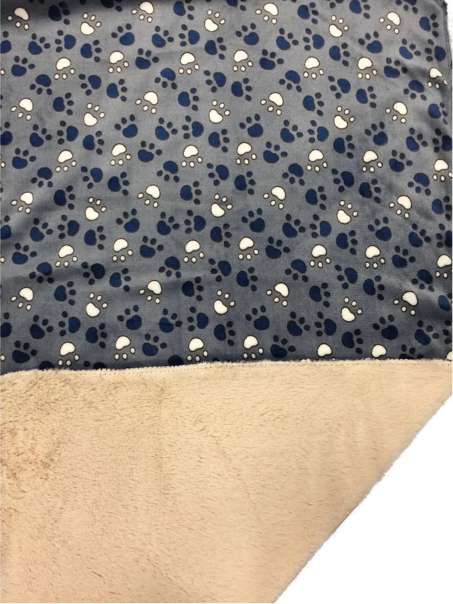 Fleece Deken Dubbel - Hondendeken - 150x100 cm van Adori in Grijs – productfoto