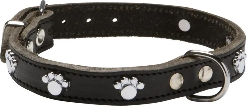 Halsband Soft Met Voetjes - Hondenhalsband - 35x1.4 cm by Adori in Donkerbruin – product photo